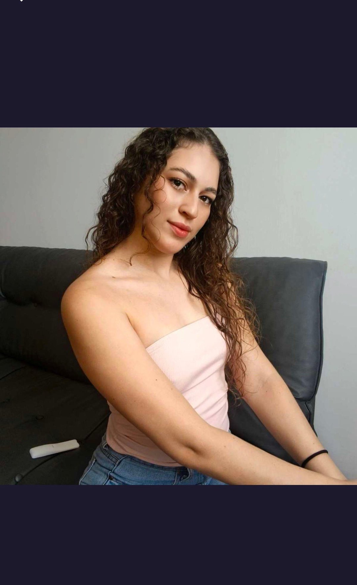 Chloe in pink tube top